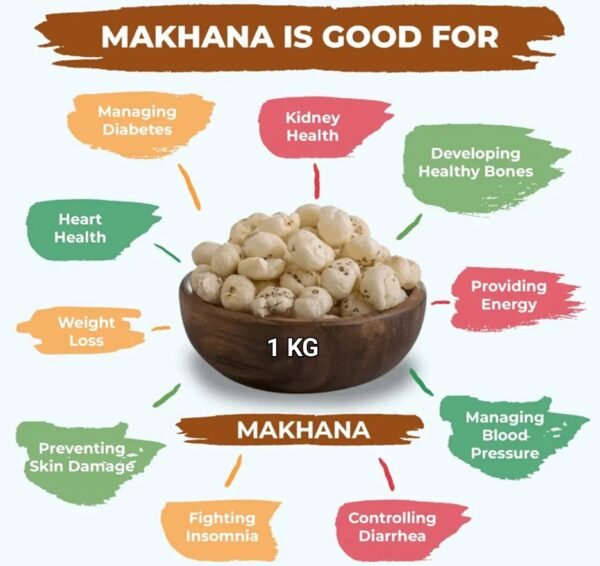JAI MITHILA Premium Lotus Seeds Phool Makhana 500g  Pack | Healthy Crunchy Snack | Rich in Protein & Fiber |  Roasted Fox Nuts for Guilt-Free Snacking - Image 2